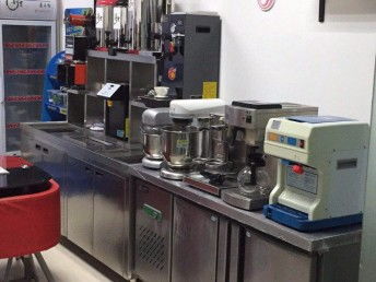 深圳工廠直銷 不銹鋼水吧臺與奶茶設(shè)備全套解決方案